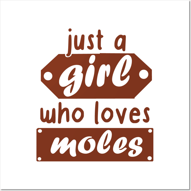 Women cute mole girls garden lovers Wall Art by FindYourFavouriteDesign